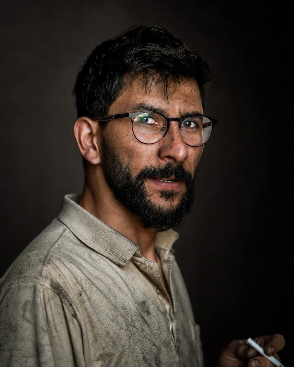 Studio portrait with deeper background separation